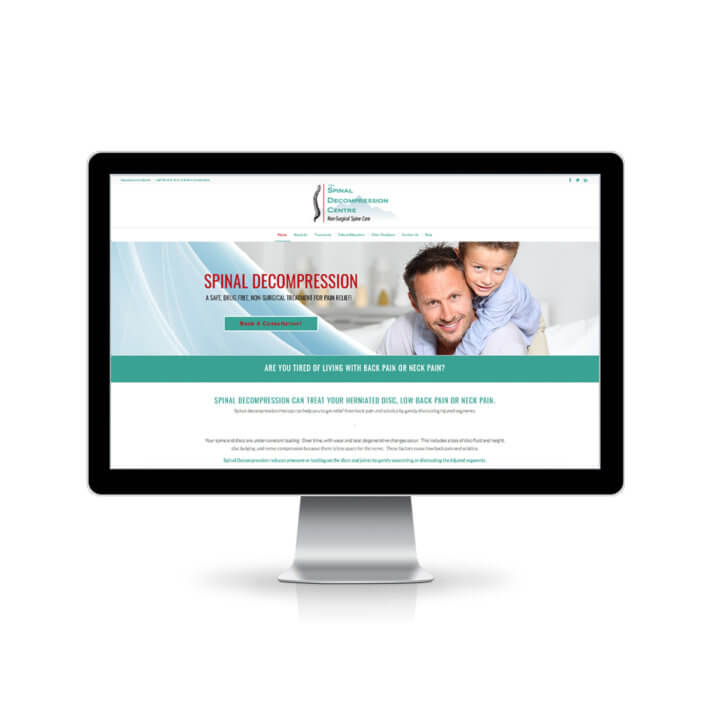 Medical Website Design for Spinal Decompression Centre
